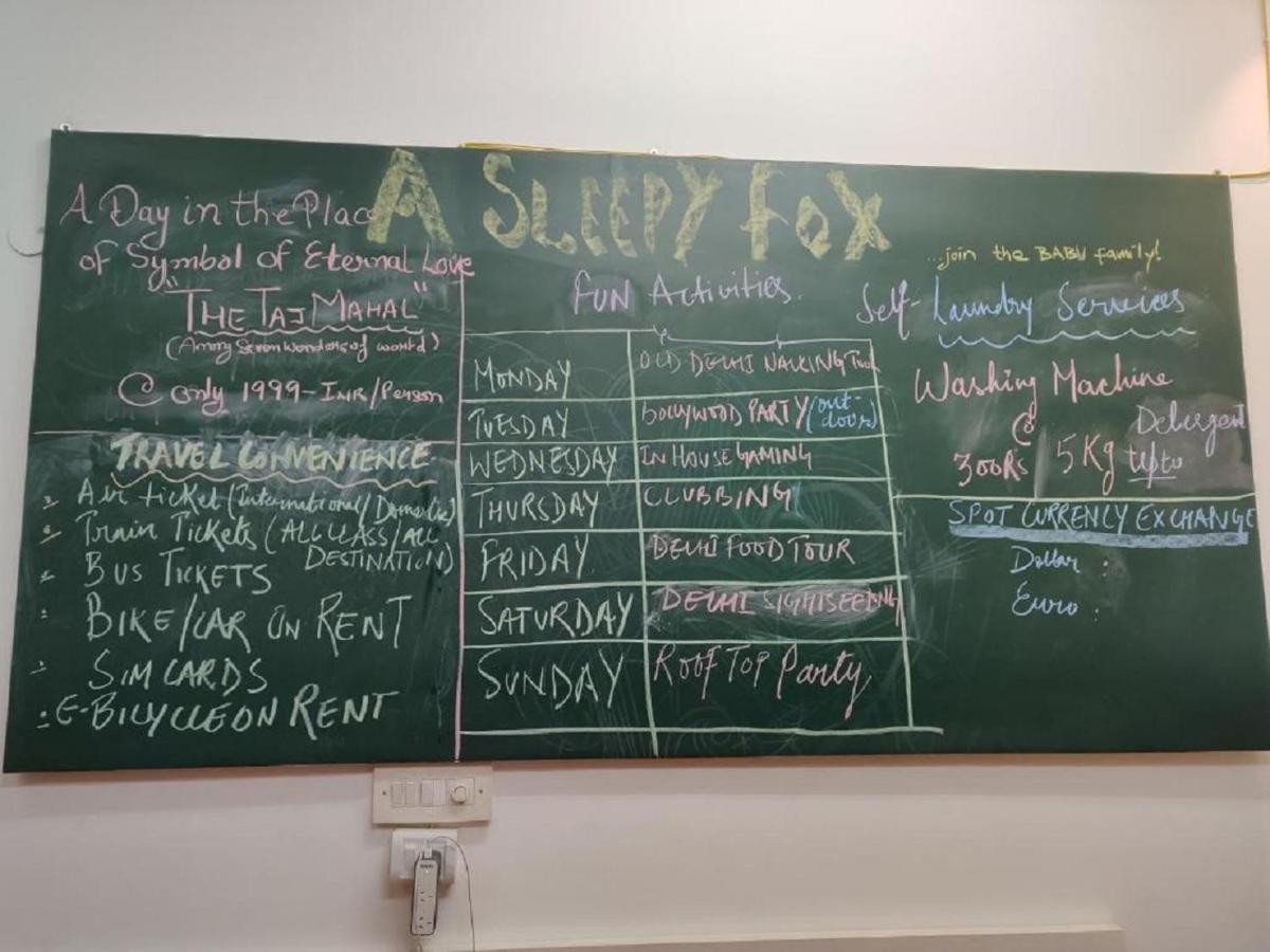 Hostel A Sleepy Fox Nowe Delhi Zewnętrze zdjęcie